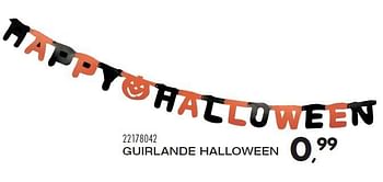 Aanbiedingen Guirlande halloween - Huismerk - Supra Bazar - Geldig van 29/09/2015 tot 03/11/2015 bij Supra Bazar