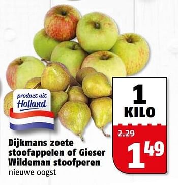 Aanbiedingen Dijkmans zoete stoofappelen of gieser wildeman stoofperen - Huismerk Poiesz - Geldig van 28/09/2015 tot 04/10/2015 bij Poiesz