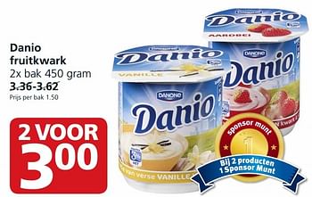 Aanbiedingen Danio fruitkwark - Danio - Geldig van 28/09/2015 tot 04/10/2015 bij Jan Linders