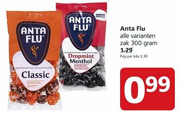 Aanbiedingen Anta flu - Anta Flu - Geldig van 28/09/2015 tot 04/10/2015 bij Jan Linders