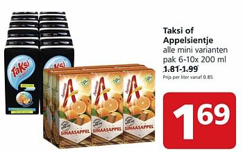 Aanbiedingen Taksi of appelsientje - Appelsientje - Geldig van 28/09/2015 tot 04/10/2015 bij Jan Linders