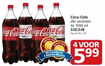 Aanbiedingen Coca-cola - Coca Cola - Geldig van 28/09/2015 tot 04/10/2015 bij Jan Linders