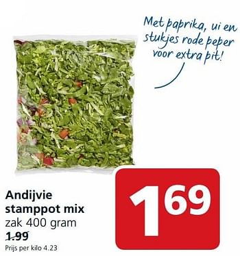 Aanbiedingen Andijvie stamppot mix - Huismerk - Jan Linders - Geldig van 28/09/2015 tot 04/10/2015 bij Jan Linders