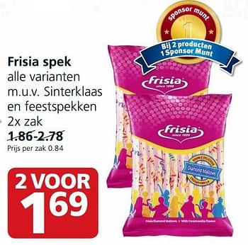 Aanbiedingen Frisia spek varianten m.u.v. sinterklaas en feestspekken - Frisia - Geldig van 28/09/2015 tot 04/10/2015 bij Jan Linders