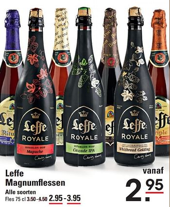 Aanbiedingen Leffe magnumflessen - Leffe - Geldig van 17/09/2015 tot 05/10/2015 bij Sligro