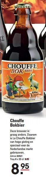 Aanbiedingen Chouffe bokbier - Chouffe - Geldig van 17/09/2015 tot 05/10/2015 bij Sligro