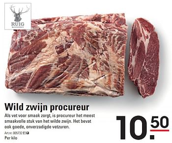 Aanbiedingen Wild zwijn procureur - Ruig - Geldig van 17/09/2015 tot 05/10/2015 bij Sligro