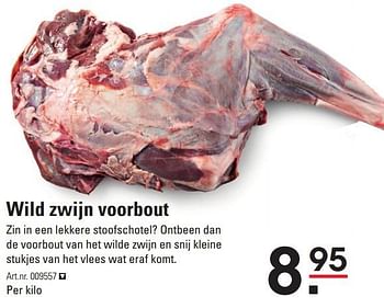 Aanbiedingen Wild zwijn voorbout - Huismerk - Sligro - Geldig van 17/09/2015 tot 05/10/2015 bij Sligro