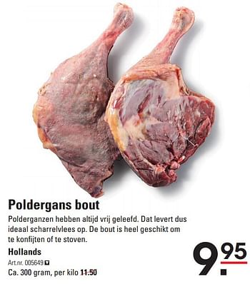 Aanbiedingen Poldergans bout - Huismerk - Sligro - Geldig van 17/09/2015 tot 05/10/2015 bij Sligro