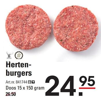 Aanbiedingen Hertenburgers - Ruig - Geldig van 17/09/2015 tot 05/10/2015 bij Sligro