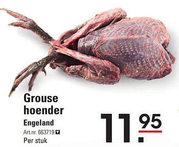 Aanbiedingen Grouse hoender engeland - Huismerk - Sligro - Geldig van 17/09/2015 tot 05/10/2015 bij Sligro