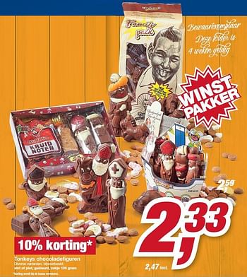 Aanbiedingen Tonkeys chocoladefiguren - Tonkeys - Geldig van 23/09/2015 tot 06/10/2015 bij Makro