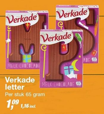 Aanbiedingen Verkade letter - Verkade - Geldig van 23/09/2015 tot 06/10/2015 bij Makro