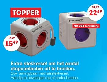 Aanbiedingen Extra stekkerset om het aantal stopcontacten uit te breiden - Huismerk - Handyman - Geldig van 19/09/2015 tot 11/10/2015 bij Handyman