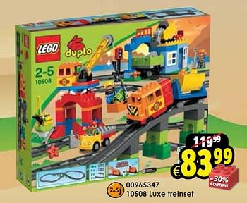 Aanbiedingen 10508 luxe treinset - Lego - Geldig van 03/10/2015 tot 18/10/2015 bij ToyChamp