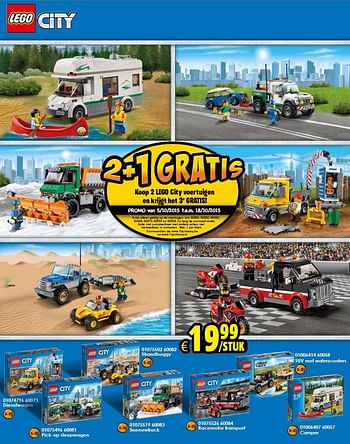 Aanbiedingen 60073 dienstwagen - Lego - Geldig van 03/10/2015 tot 18/10/2015 bij ToyChamp