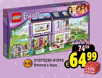 Aanbiedingen 41095 emma`s huis - Lego - Geldig van 03/10/2015 tot 18/10/2015 bij ToyChamp