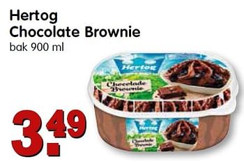 Aanbiedingen Hertog chocolate brownie - Hertog - Geldig van 04/10/2015 tot 10/10/2015 bij Em-té