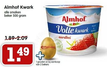Aanbiedingen Almhof kwark - Almhof - Geldig van 04/10/2015 tot 10/10/2015 bij Em-té