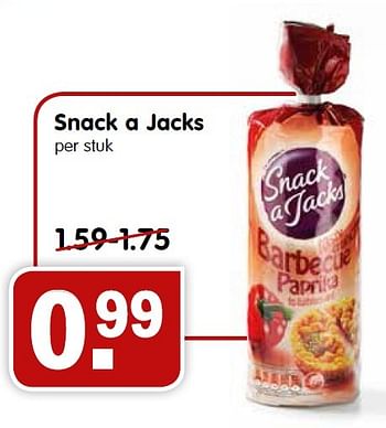 Aanbiedingen Snack a jacks - Snack a Jacks - Geldig van 04/10/2015 tot 10/10/2015 bij Em-té