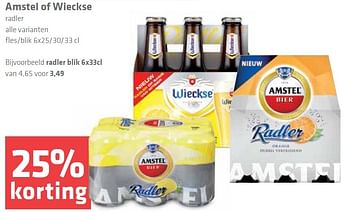 Aanbiedingen Amstel of wieckse - Amstel - Geldig van 01/10/2015 tot 07/10/2015 bij Spar