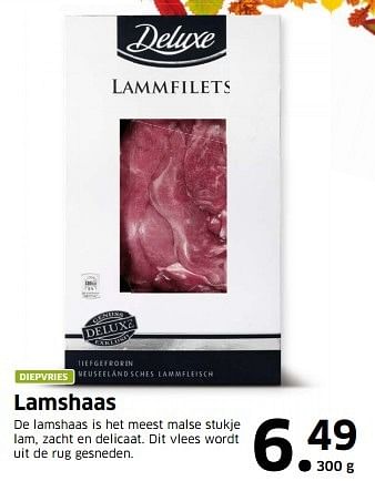 Aanbiedingen Lamshaas de lamshaas is het meest malse stukje - Deluxe - Geldig van 05/10/2015 tot 11/10/2015 bij Lidl