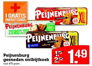 Aanbiedingen Peijnenburg gesneden ontbijtkoek - Peijnenburg - Geldig van 05/10/2015 tot 11/10/2015 bij Coop