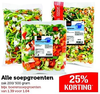 Aanbiedingen Soepgroenten - Huismerk - Coop - Geldig van 05/10/2015 tot 11/10/2015 bij Coop