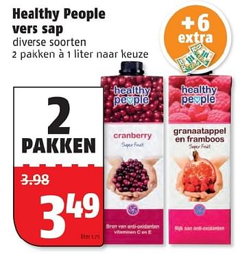 Aanbiedingen Healthy people vers sap - Healthy People - Geldig van 05/10/2015 tot 11/10/2015 bij Poiesz