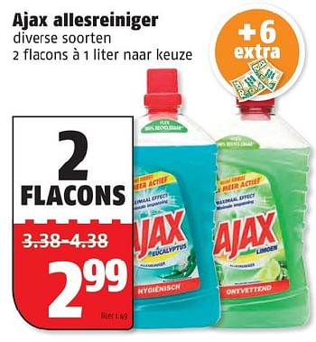 Aanbiedingen Ajax allesreiniger - Ajax - Geldig van 05/10/2015 tot 11/10/2015 bij Poiesz