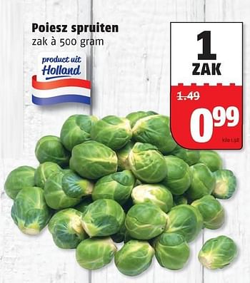 Aanbiedingen Poiesz spruiten - Huismerk Poiesz - Geldig van 05/10/2015 tot 11/10/2015 bij Poiesz