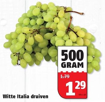 Aanbiedingen Witte ltalia druiven - Huismerk Poiesz - Geldig van 05/10/2015 tot 11/10/2015 bij Poiesz