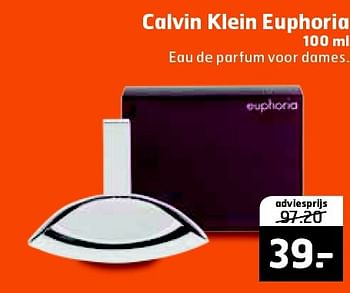 Aanbiedingen Calvin klein euphoria - Calvin Klein - Geldig van 06/10/2015 tot 11/10/2015 bij Trekpleister