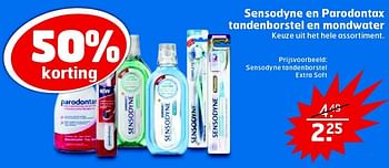 Aanbiedingen Sensodyne en parodontax tandenborstel en mondwater - Parodontax - Geldig van 06/10/2015 tot 11/10/2015 bij Trekpleister