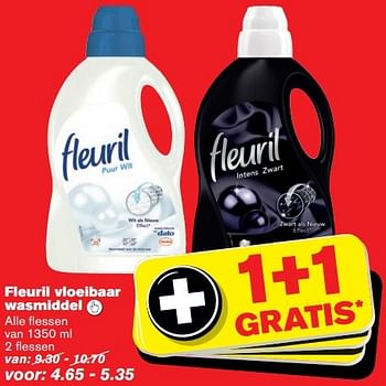 Aanbiedingen Fleuril vloeibaar wasmiddel - Fleuril - Geldig van 07/10/2015 tot 13/10/2015 bij Hoogvliet