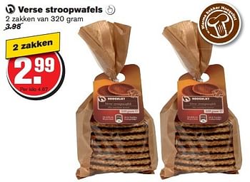 Aanbiedingen Verse stroopwafels - Huismerk - Hoogvliet - Geldig van 07/10/2015 tot 13/10/2015 bij Hoogvliet