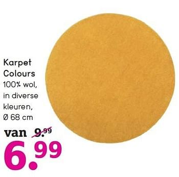 Aanbiedingen Karpet colours - Huismerk - Leen Bakker - Geldig van 04/10/2015 tot 17/10/2015 bij Leen Bakker