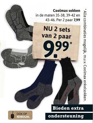 Aanbiedingen Coolmax sokken - Huismerk - Xenos - Geldig van 03/10/2015 tot 16/10/2015 bij Xenos