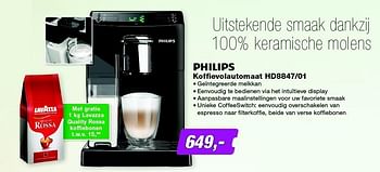 Aanbiedingen Philips koffievolautomaat hd8847-01 - Philips - Geldig van 05/10/2015 tot 18/10/2015 bij ElectronicPartner