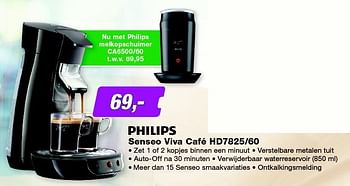 Aanbiedingen Philips senseo viva café hd7825-60 - Philips - Geldig van 05/10/2015 tot 18/10/2015 bij ElectronicPartner