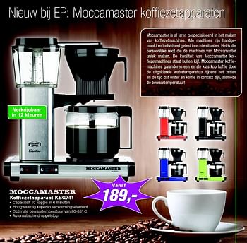 Aanbiedingen Moccamaster koffiezetapparaat kbg741 - Moccamaster - Geldig van 05/10/2015 tot 18/10/2015 bij ElectronicPartner