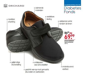 Aanbiedingen Orchard diabetes heren schoenen - Orchard - Geldig van 04/10/2015 tot 18/10/2015 bij Scapino
