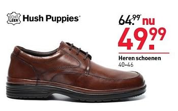 Aanbiedingen Heren schoenen - Hush Puppies - Geldig van 04/10/2015 tot 18/10/2015 bij Scapino