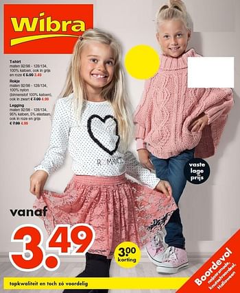 Aanbiedingen T-shirt - Huismerk - Wibra - Geldig van 05/10/2015 tot 17/10/2015 bij Wibra