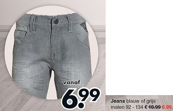 Aanbiedingen Jeans - Huismerk - Wibra - Geldig van 05/10/2015 tot 17/10/2015 bij Wibra
