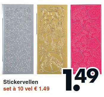 Aanbiedingen Stickervellen - Huismerk - Wibra - Geldig van 05/10/2015 tot 17/10/2015 bij Wibra