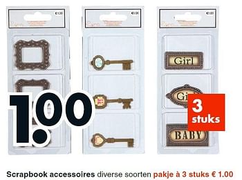 Aanbiedingen Scrapbook accessoires - Huismerk - Wibra - Geldig van 05/10/2015 tot 17/10/2015 bij Wibra