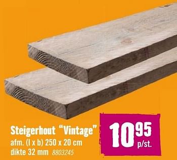 Aanbiedingen Steigerhout vintage - Huismerk Hornbach - Geldig van 21/09/2015 tot 18/10/2015 bij Hornbach