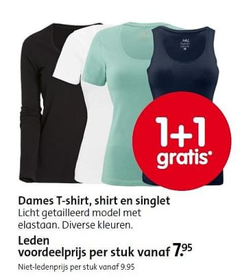 Aanbiedingen Dames t-shirt, shirt en singlet - Huismerk - ANWB - Geldig van 05/10/2015 tot 18/10/2015 bij ANWB