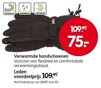 Aanbiedingen Verwarmde handschoenen - Huismerk - ANWB - Geldig van 05/10/2015 tot 18/10/2015 bij ANWB